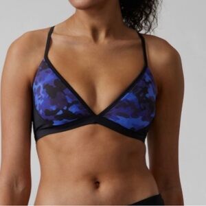 Athleta bikini freestyle top in cloud camo
